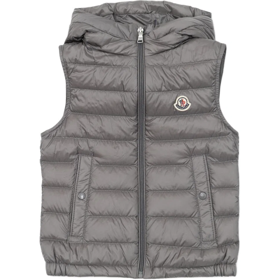 Детская утепленная жилетка Moncler, Gray