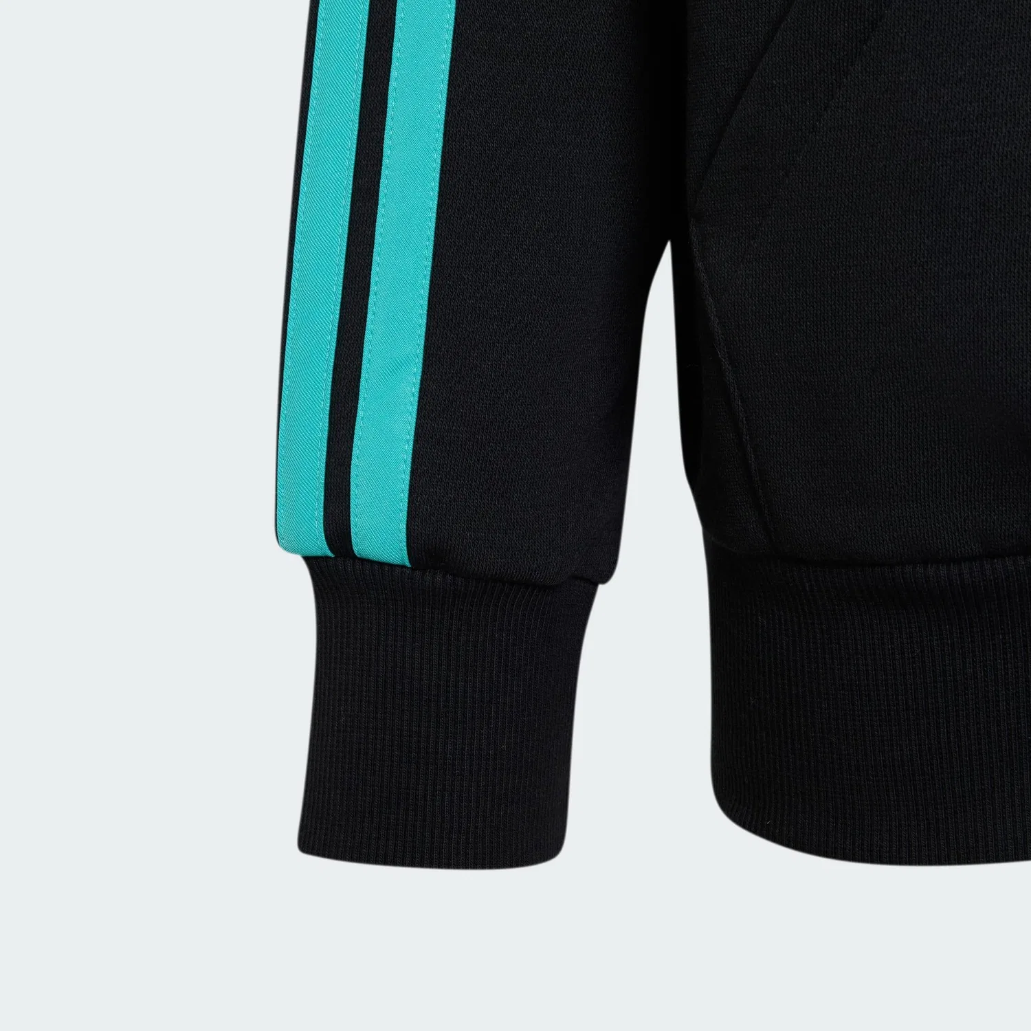 Мужская худи с длинным рукавом MERCEDES - AMG PETRONAS FORMULA 1 TEAM DNA Adidas, Черный Бирюзовый — фото 2