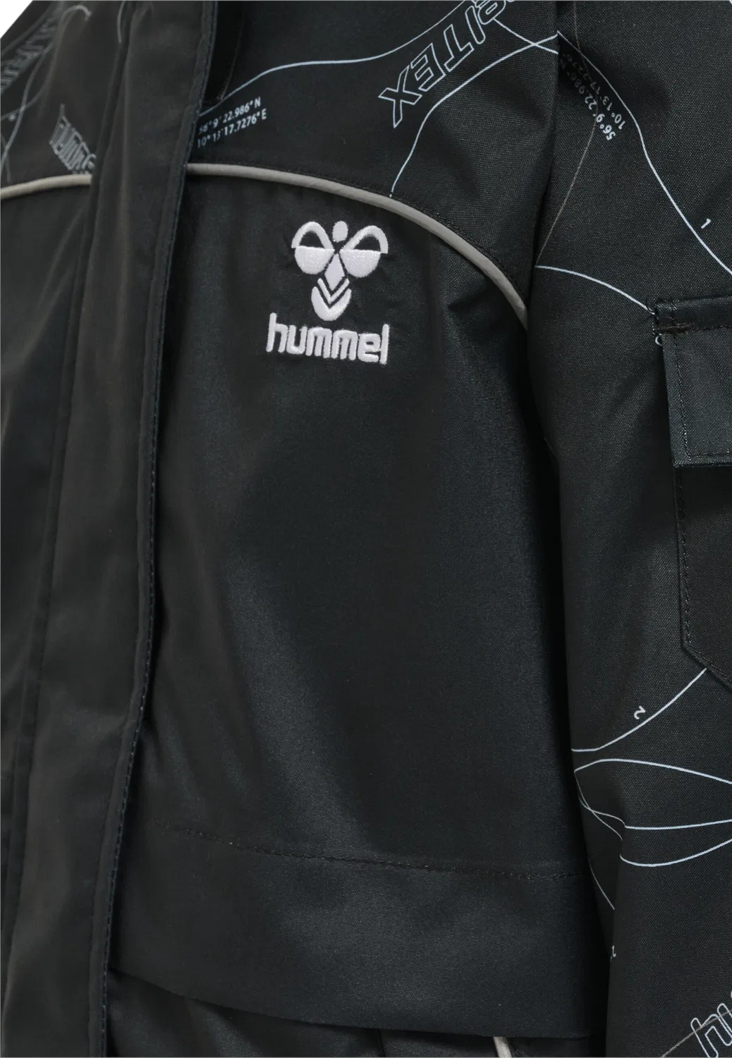 Детская куртка с капюшоном Hmlconquer Hummel, Schwarz — фото 3