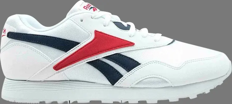 

Кроссовки rapide og suede 'white collegiate navy red' Reebok, белый