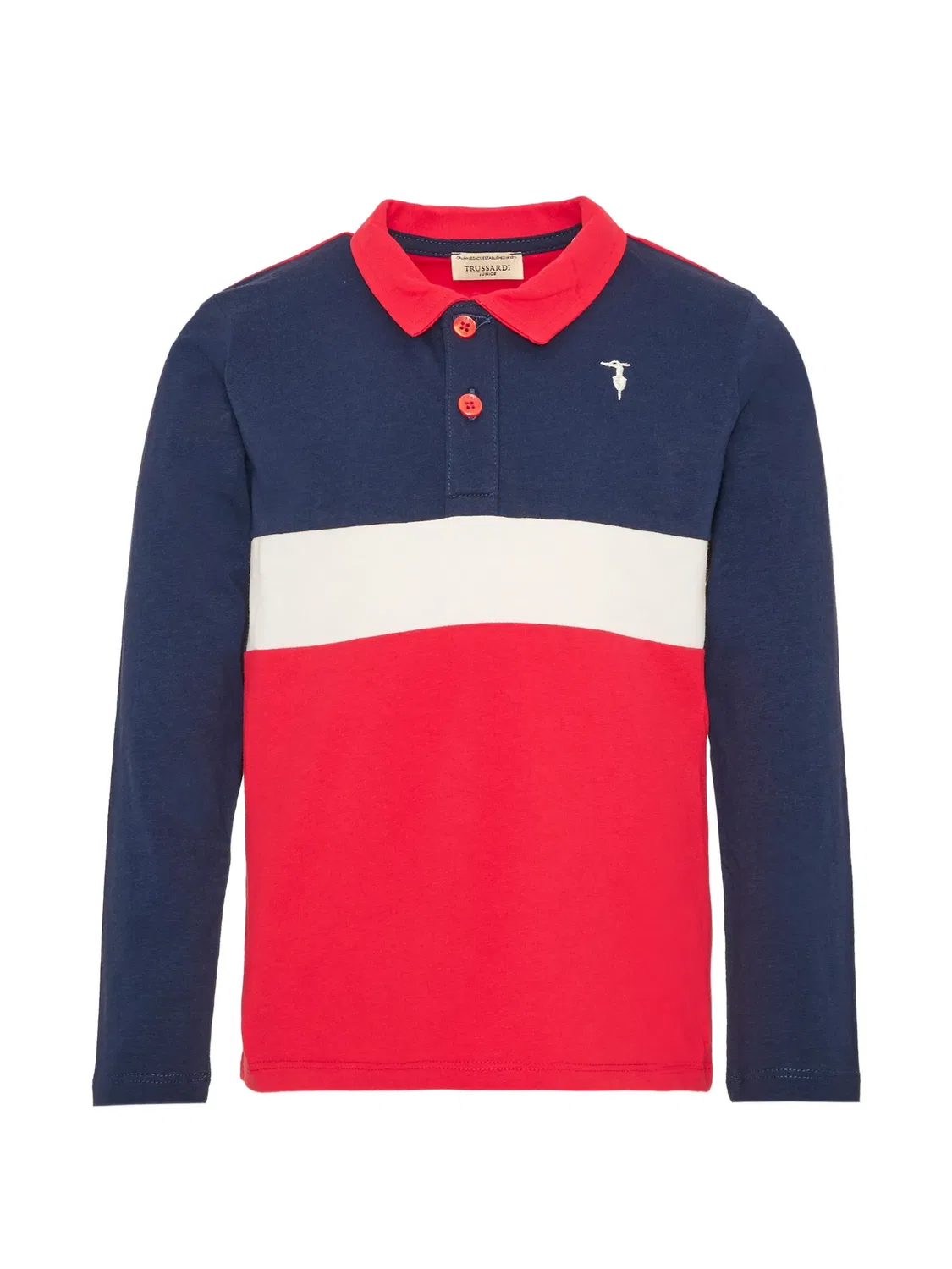 Поло с длинными рукавами красное Trussardi, красный
