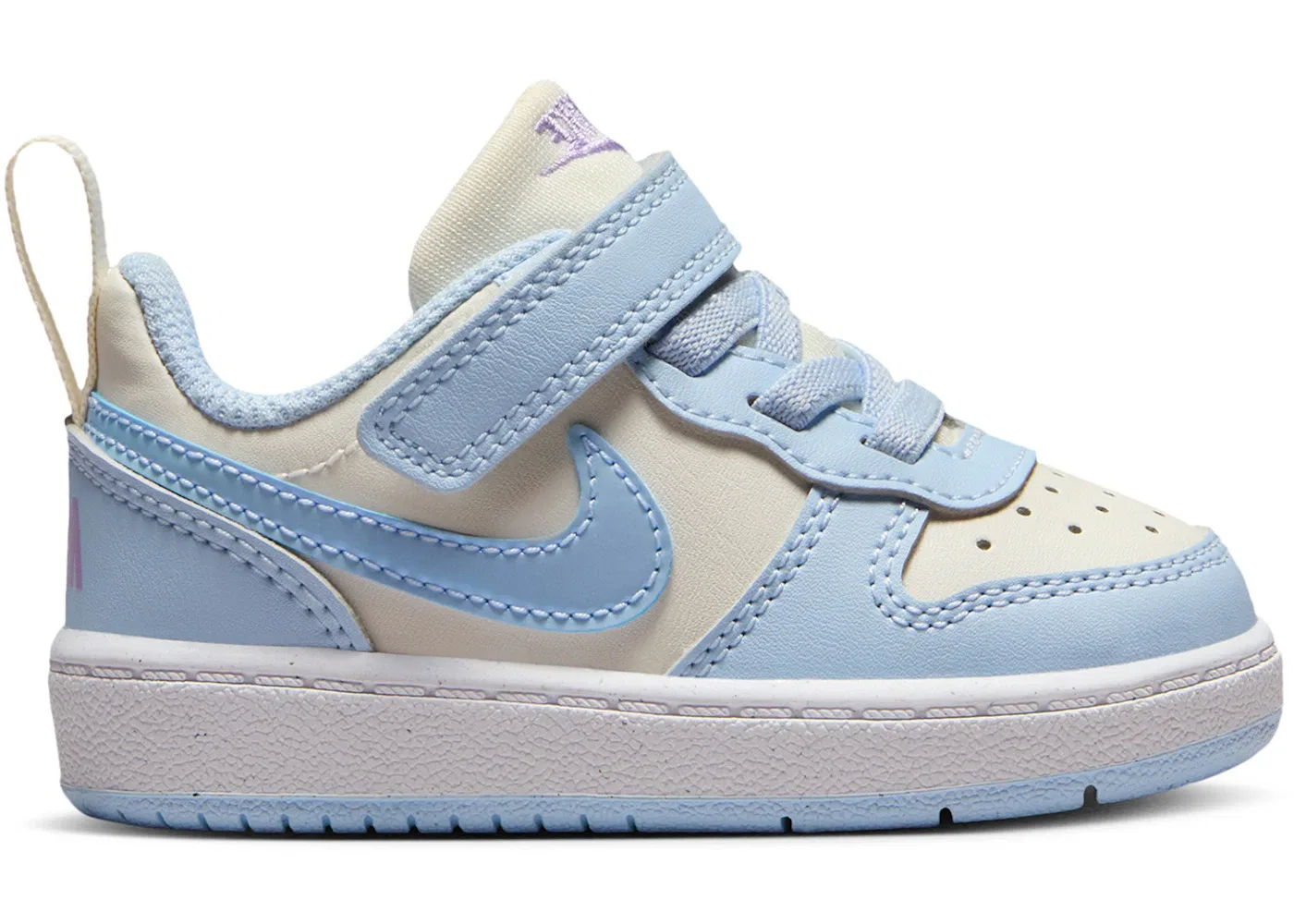 Детские кроссовки с принтом Nike Court Borough Low Recraft Nike, Soft Pearl/Hydrangeas/White/Celestine Blue