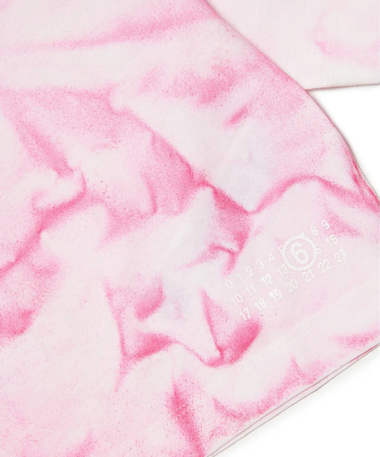 Детская футболка с тай-дай принтом MM6 Maison Margiela, Pink — фото 3