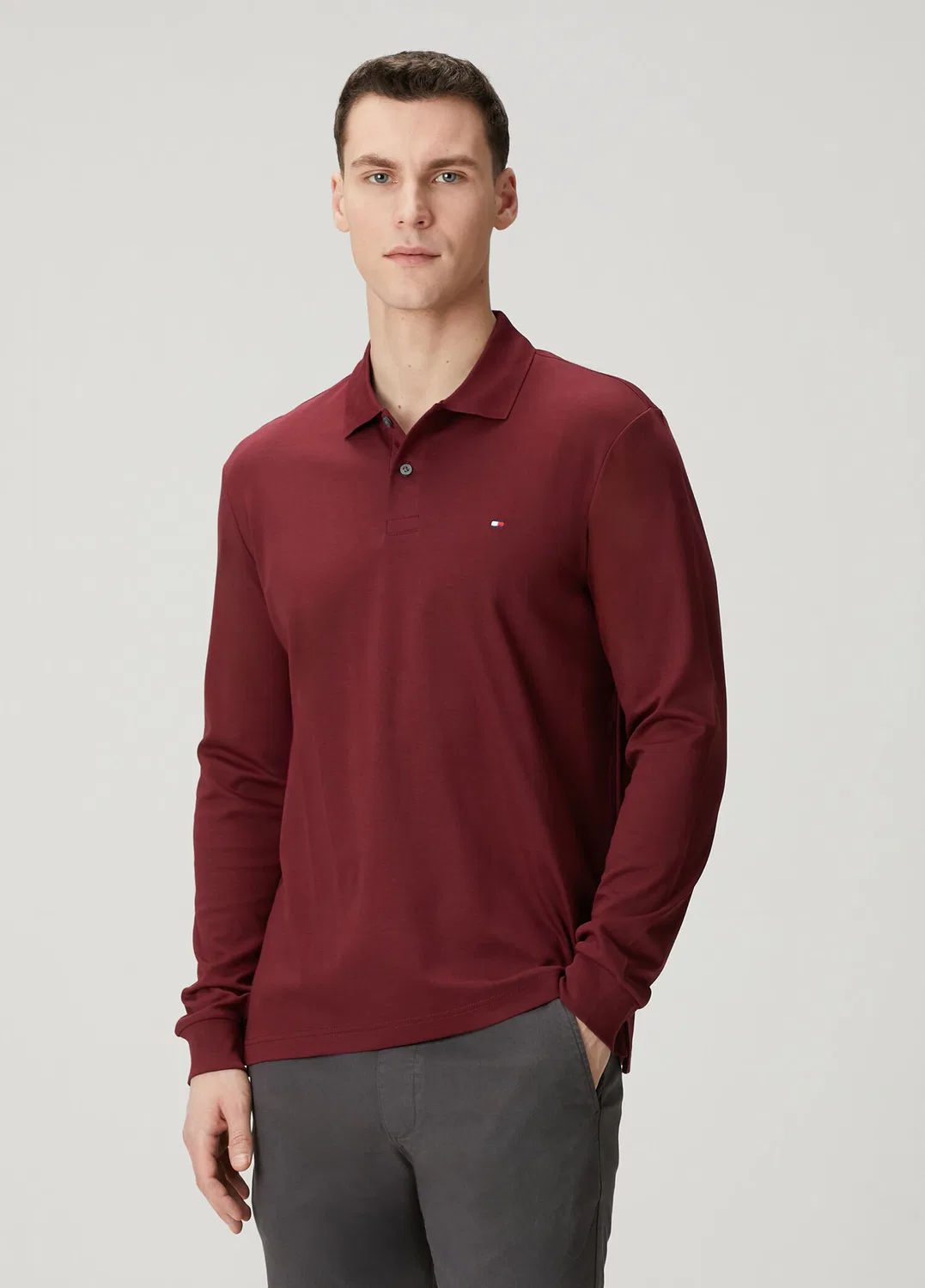 Поло Tommy Hilfiger Regular Fit, Mor