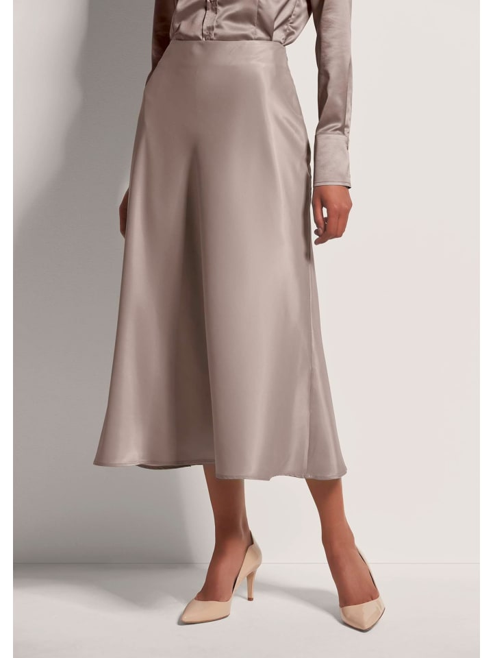 

MADELEINE Атласная юбка миди сиреневого цвета для элегантных случаев