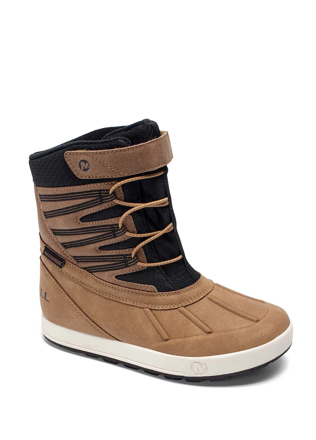 Ботинки детские Merrell Snow Bank 5.0 Waterproof, желтый — фото 4