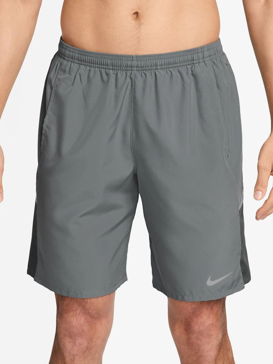 Шорты беговые Miler Dri-FIT Nike, дымчато-серый