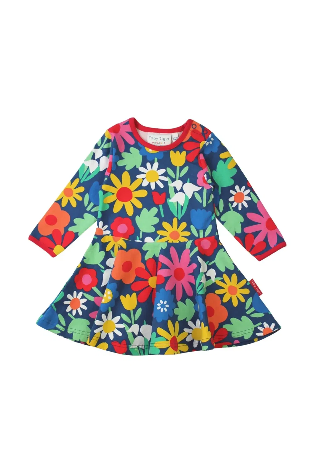 Платье-трапеция с принтом Bold Floral Print Toby Tiger, Multi