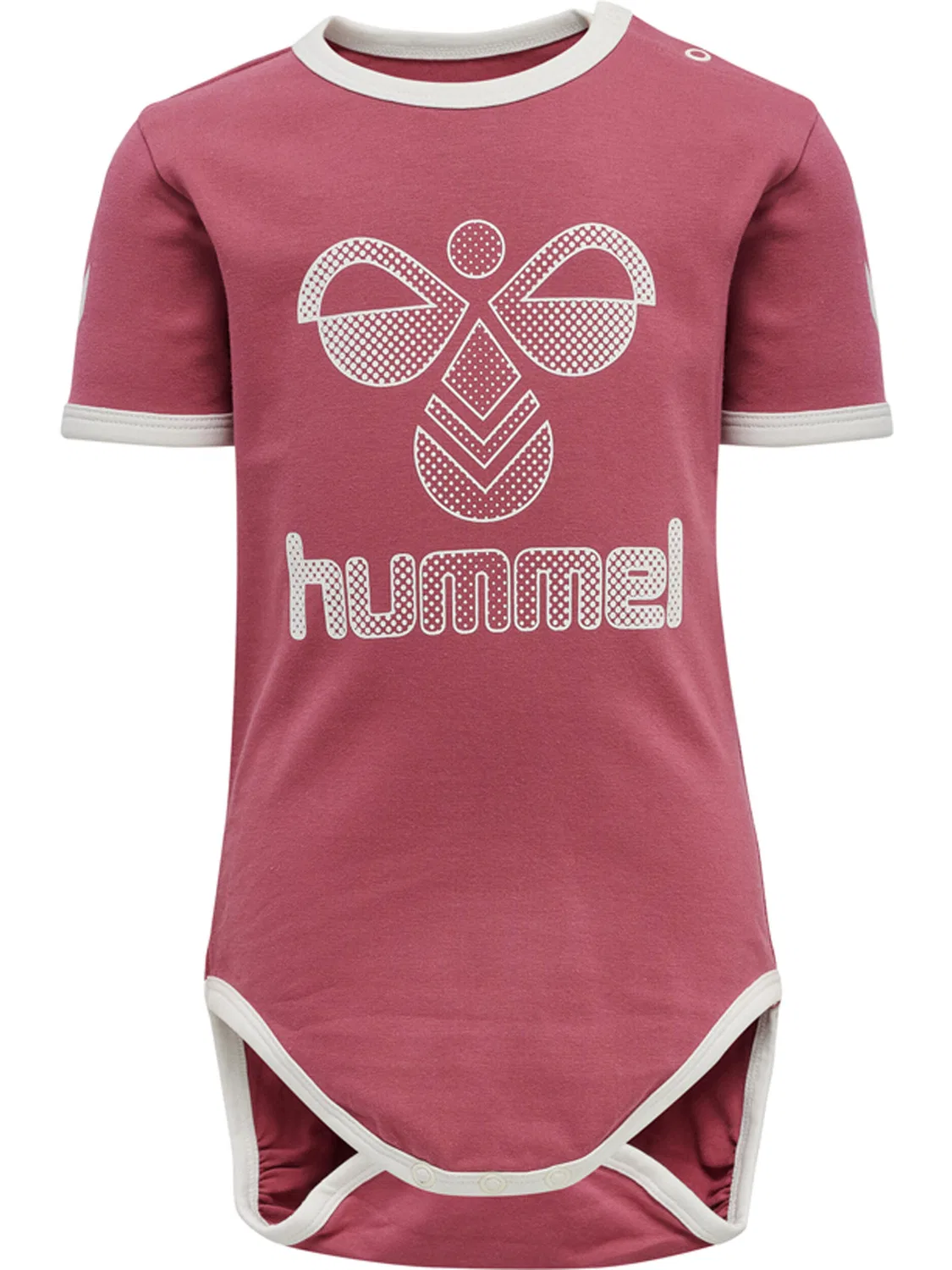 Детский хлопковый боди-комбинезон Hmlproud Hummel, Granatapfelrosa / Rosa
