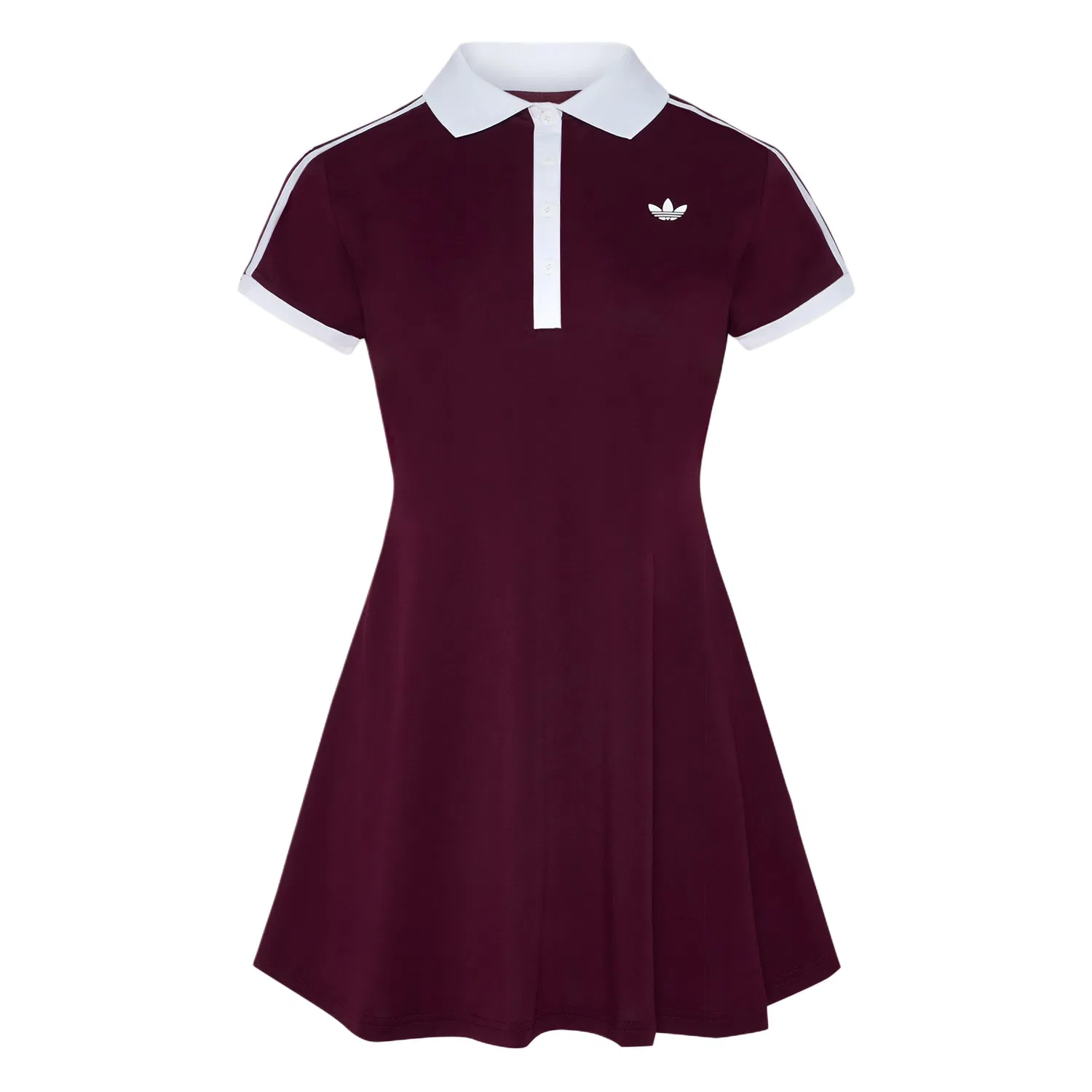 Женский костюм с воротником с темно-красно-фиолетовым цветом Adidas Originals, Dark Reddish Purple — фото 4