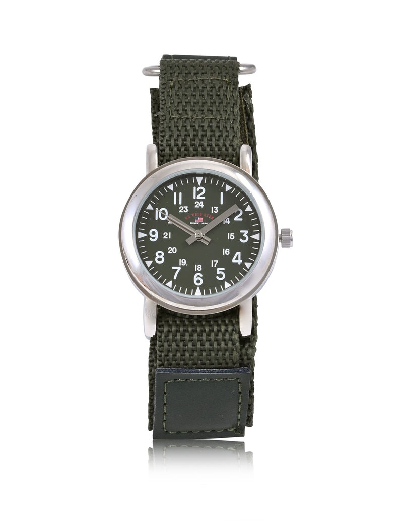 

Часы U.S. Polo Assn Uspa Junior Military Green Nylon Fastwrap, темно-зеленый