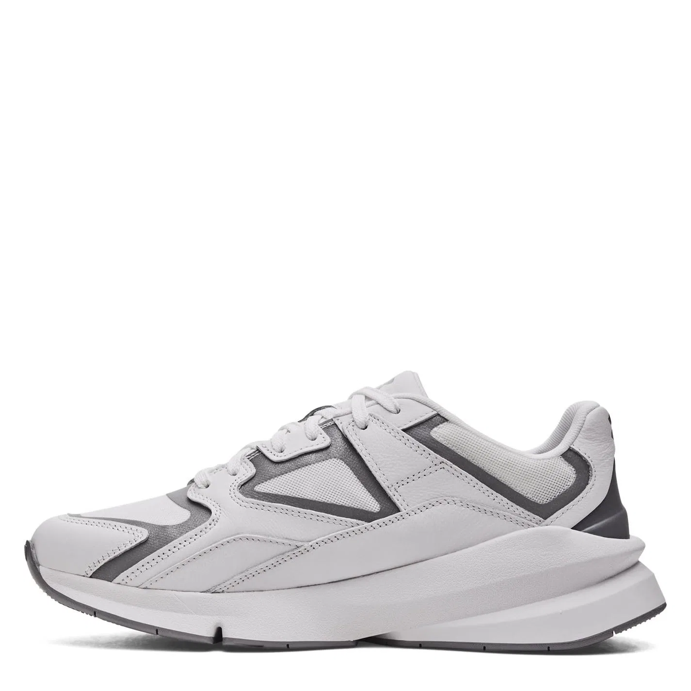 Детские кроссовки для мальчиков с кожаным верхом Forge 96 Under Armour, White White Reflective — фото 2