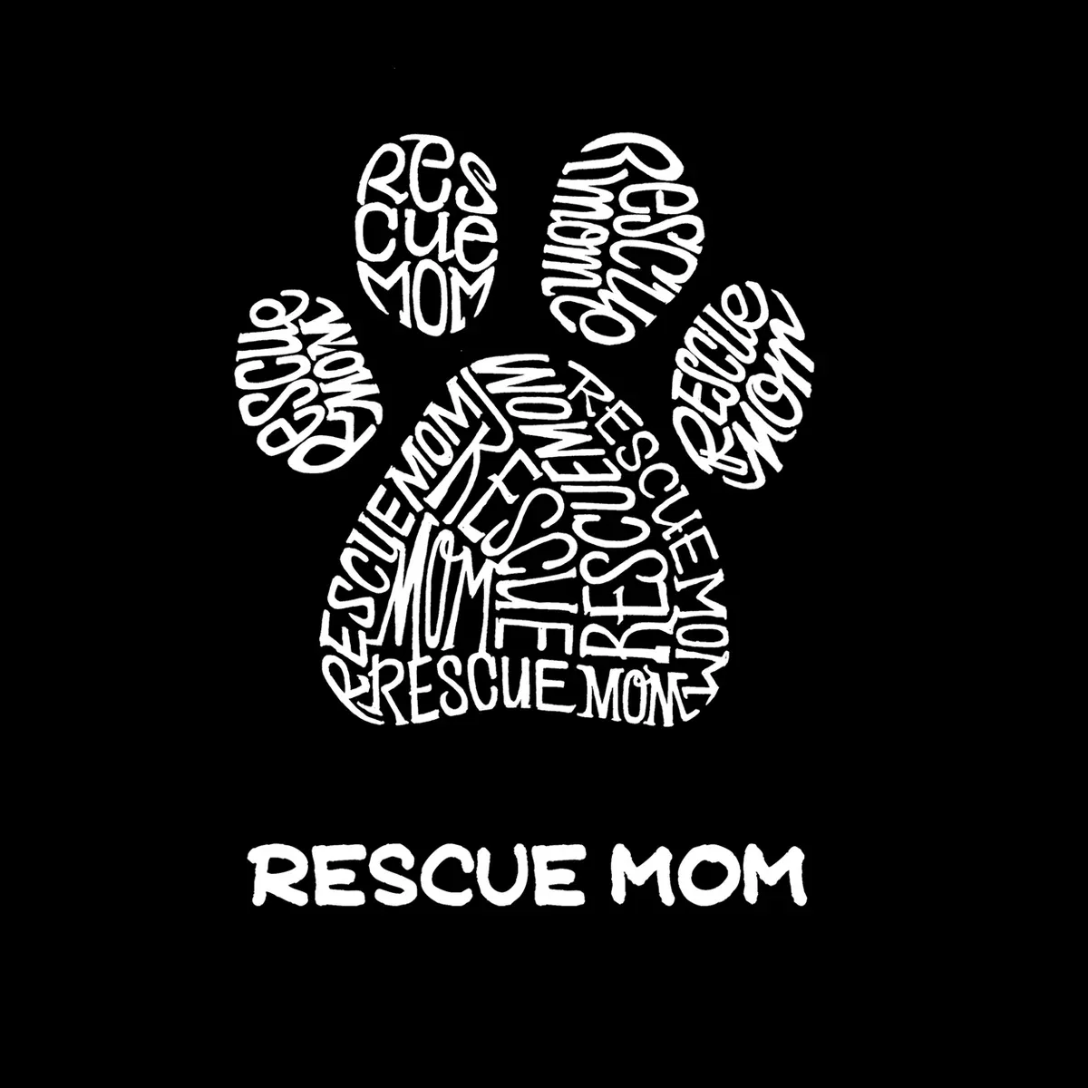 Детское худи с принтом Rescue Mom LA Pop Art, Black — фото 2