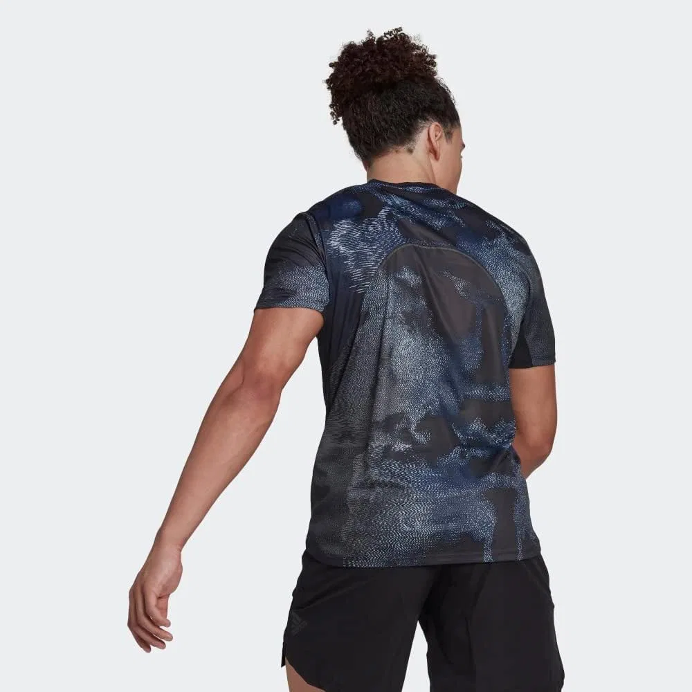 Женская футболка для тренировок с принтом adidas, Multicolor/Black — фото 4