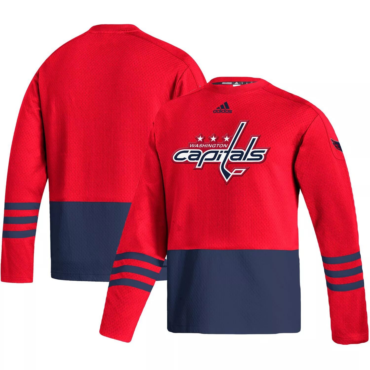 

Мужской красный пуловер с логотипом Washington Capitals AEROREADY adidas