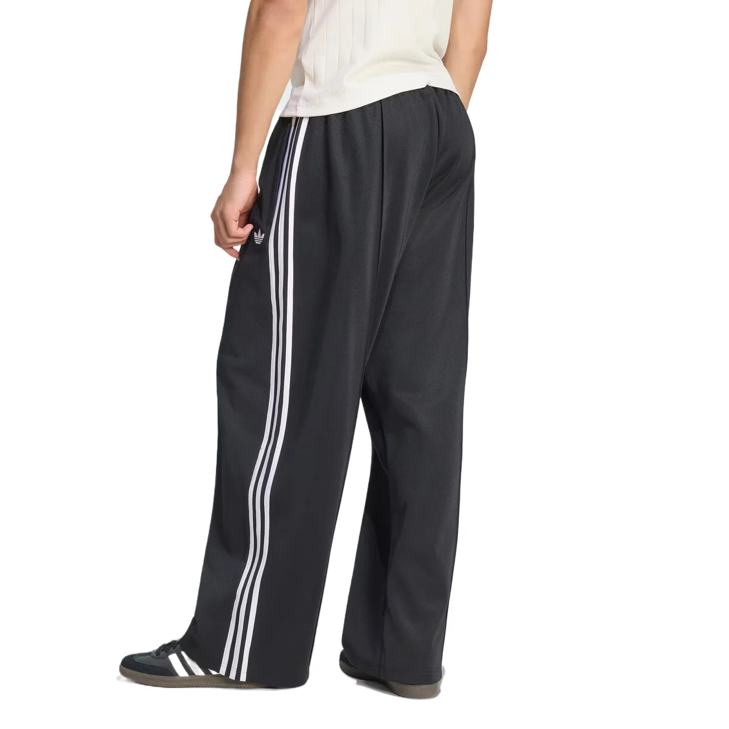 Мужские трикотажные спортивные штаны с прямым кроем Adidas Originals, Black — фото 4