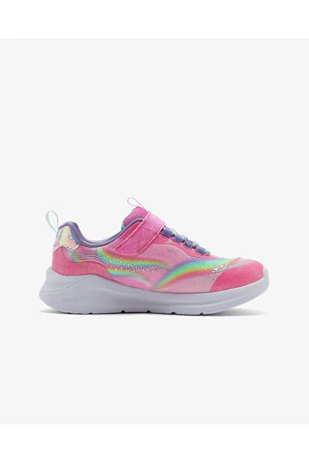 Детские кроссовки для девочек с графическим принтом Unicorn chaser big girls pink light-up sneakers 302298l pkmt Skechers, Pink — фото 2