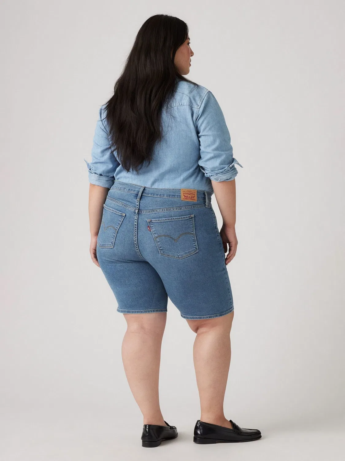 Бермуды shaping Levi's, Camp Denim Blue — фото 2