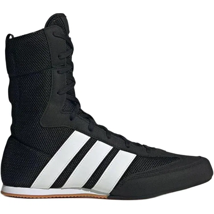 Детские кроссовки для тренировок высокие Adidas Box Hog, Black/White — фото 4