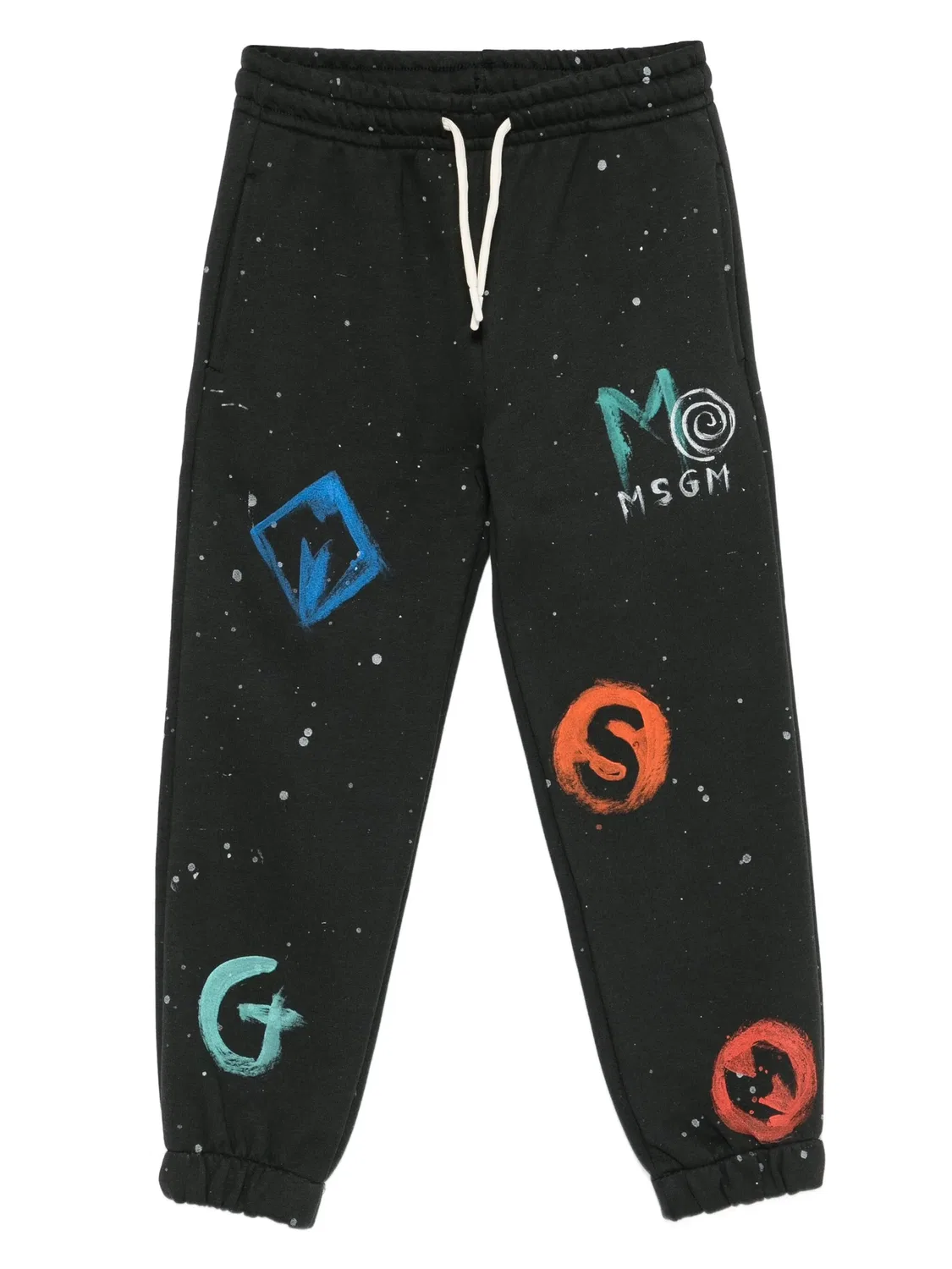Черные трековые брюки с логотипом MSGM, черный