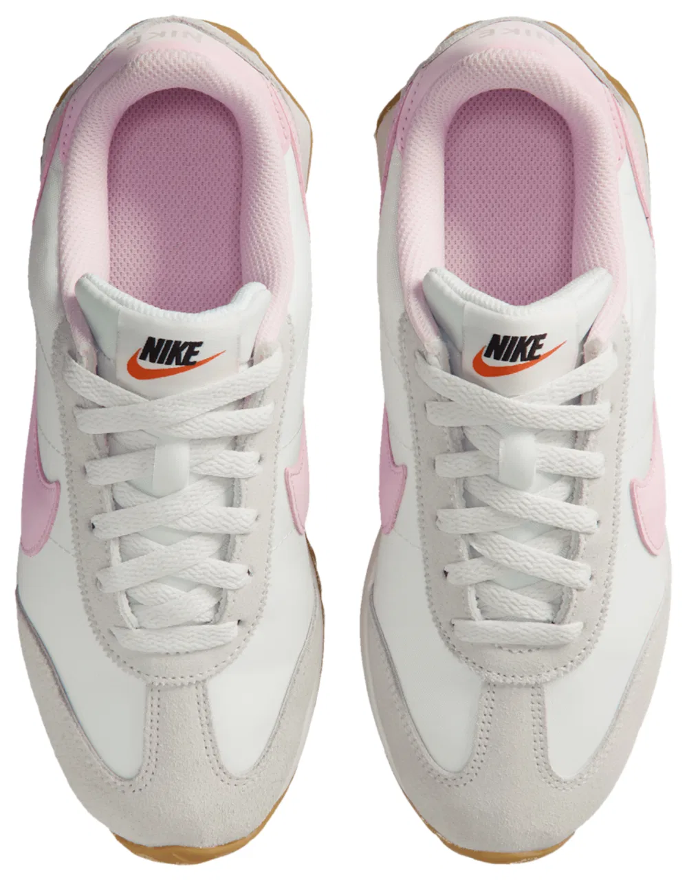 Детские кроссовки для мальчиков с замшевыми вставками Nike Pacific, Sail/Pink Foam/Gum Light Brown — фото 4