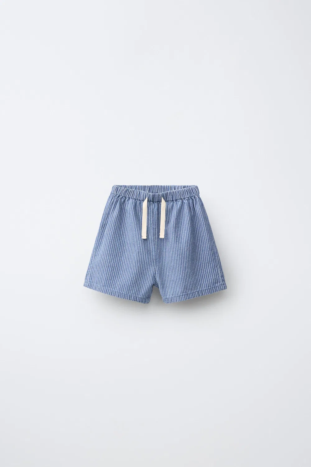 Полосатые бермудские шорты ZARA, Bluish