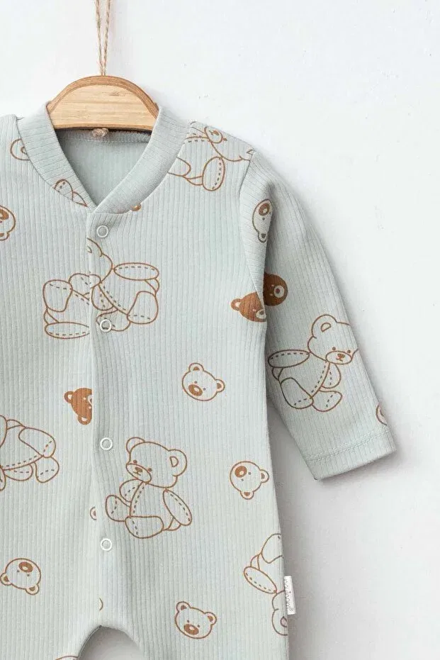 Детский для девочек комбинезон-набор с принтом Teddy Bear Myzi Store, Pink — фото 4