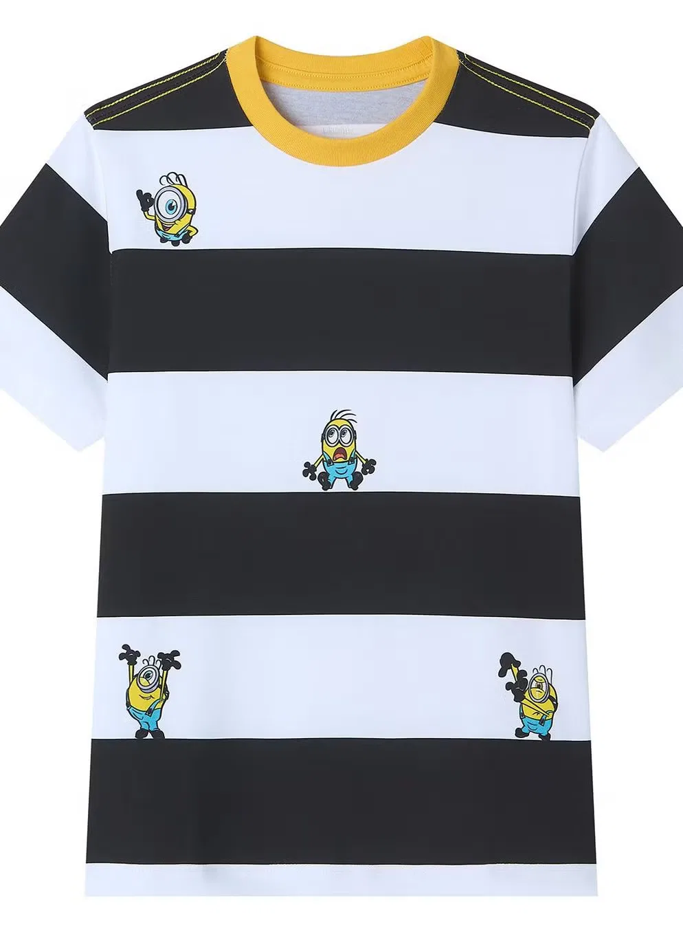 Футболка детская с принтом Minions Peekaboo Giordano, разноцветная
