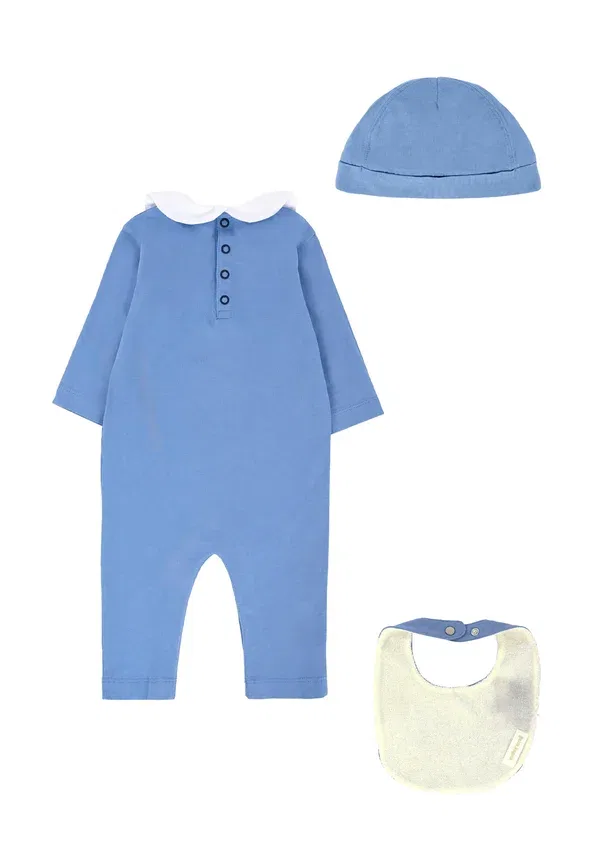 Комплект из боди и ползунков с принтом Set Tutine Palm Angels, Light Blue, светло-голубой — фото 2