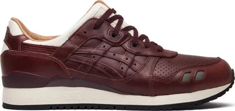 Кроссовки packer shoes x j.crew x gel lyte 3 '1907 collection oxblood' Asics, красный — фото 2