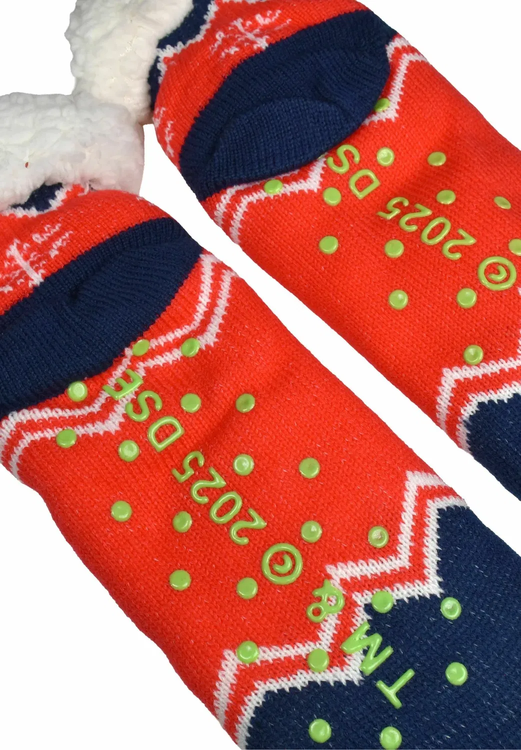 Гринч hüttensocken haussocken kuschelsocken Wintersocken Socken - носки United Labels, Rot Blau — фото 2