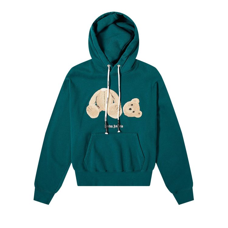 

Худи Palm Angels Bear Hoodie Forest Green/Black, зеленый