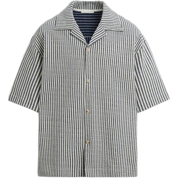 Мужская рубашка с отложным воротником Nude/Sea Blue ZARA, Nude/Sea Blue