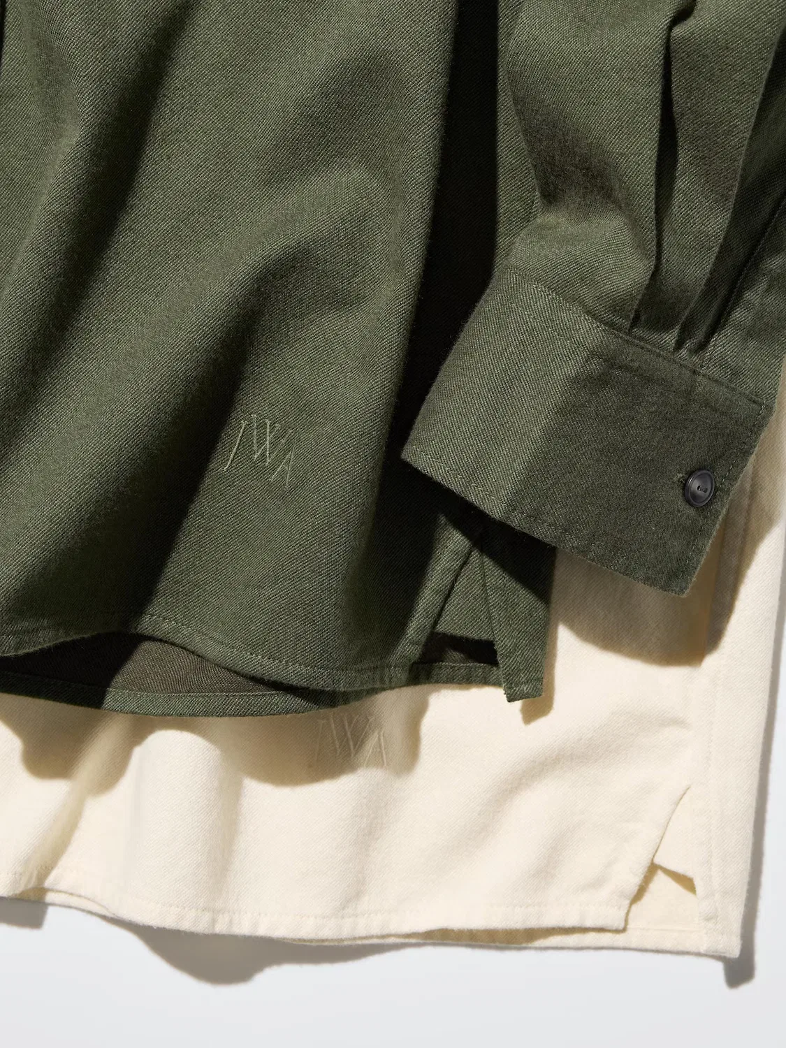 Рубашка Uniqlo, свободный крой, натуральный — фото 3