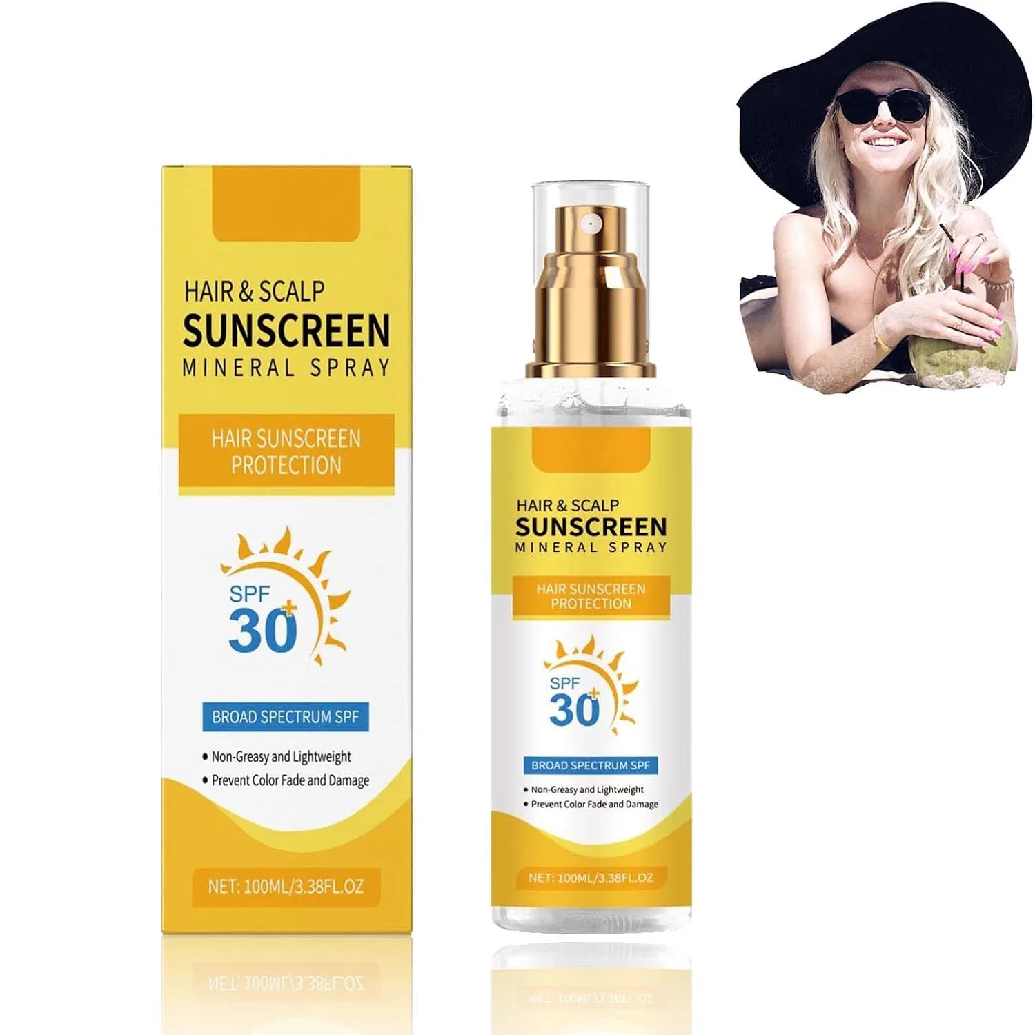 Спрей для защиты волос и кожи головы от солнца SPF30, 100 мл Generisch
