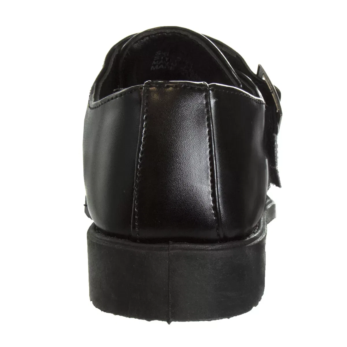 Детские туфли оксфорды с двойной пряжкой Double Monk Strap Cap Toe Oxford Josmo Shoes, Black — фото 4