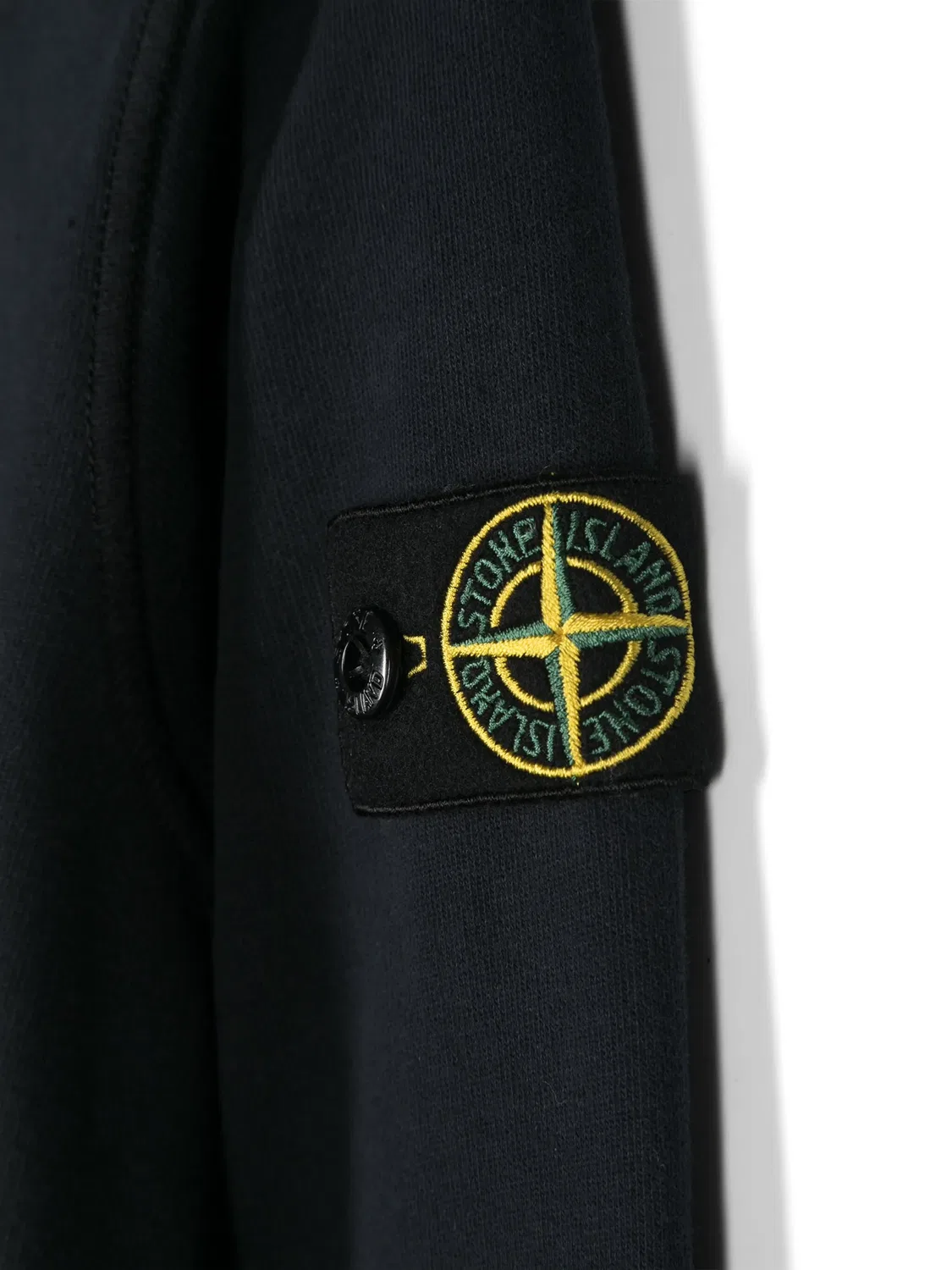 Свитшот с компасом из хлопка Stone Island, темно-синий — фото 2