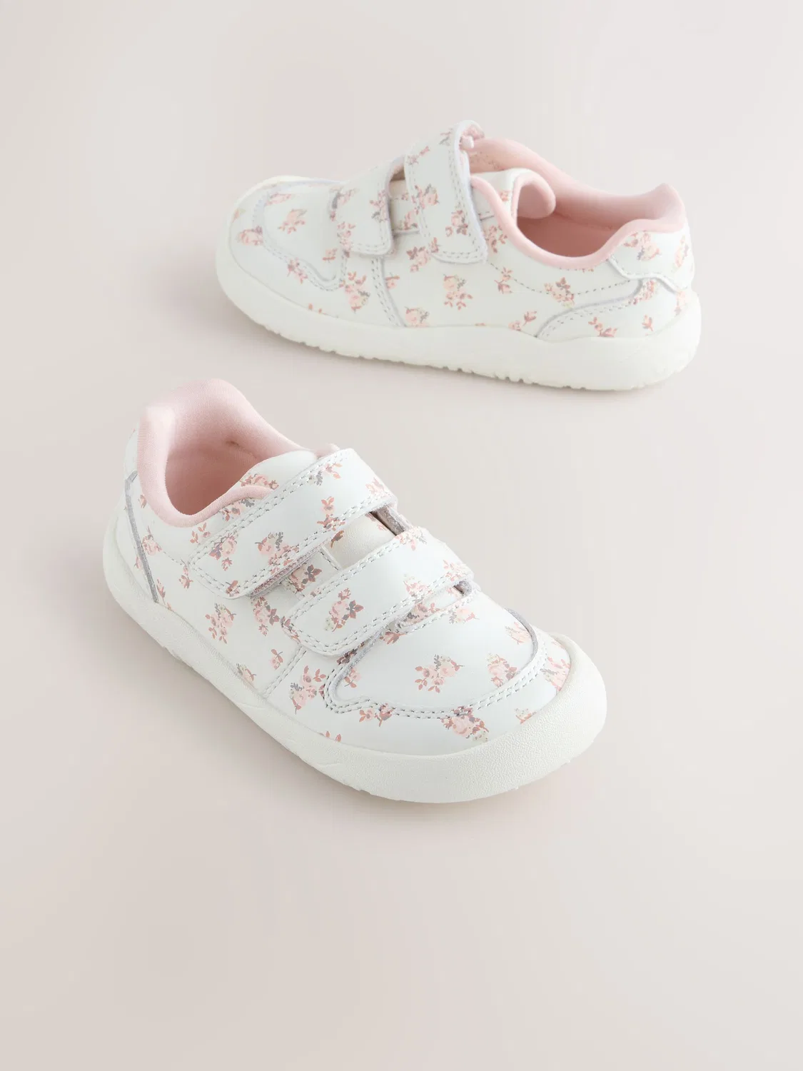Кроссовки с широким носком, White Floral Next, белый флоральный — фото 2