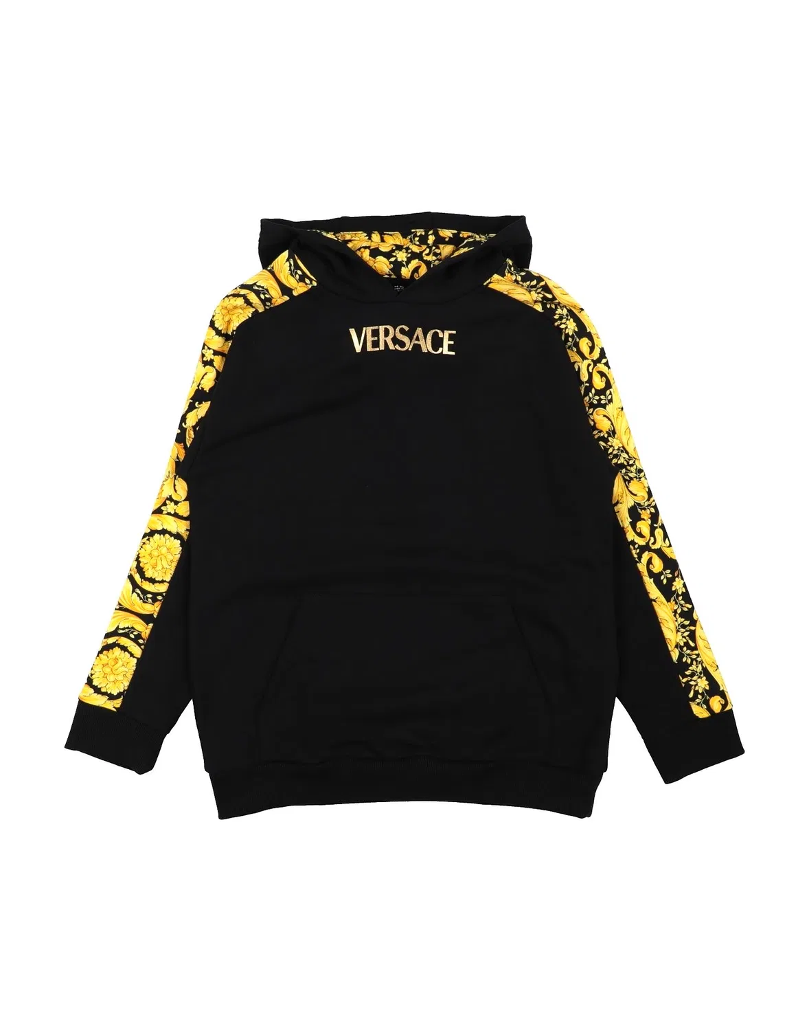 Детский свитшот для мальчиков с логотипом Versace Young, черный