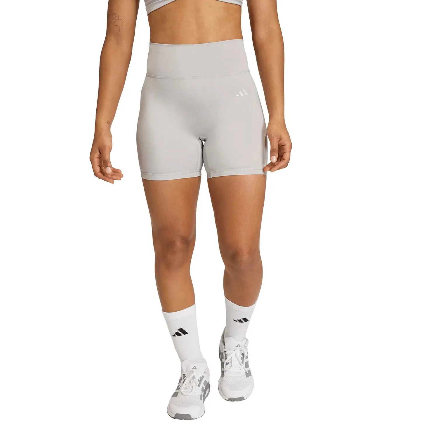 Женские леггинсы с высоким поясом Optime Essentials Adidas, Grau