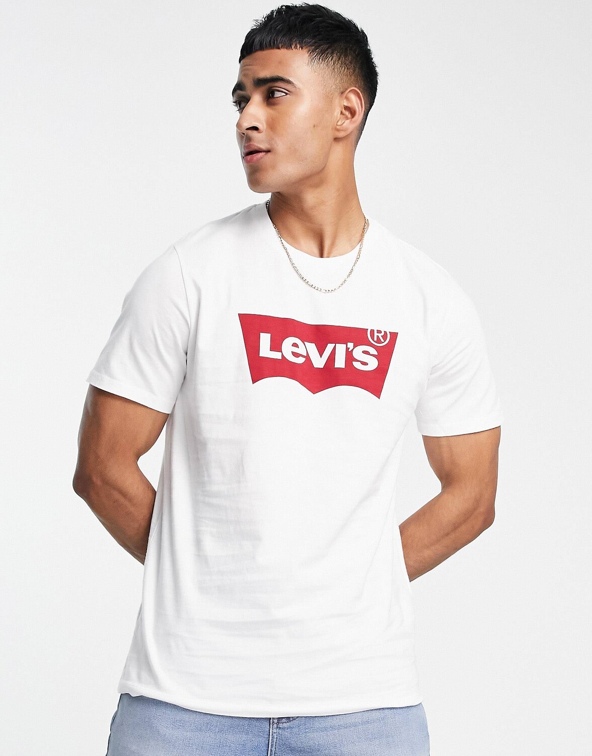 Футболка Levi's с крыльями летучей мыши белая — фото 3