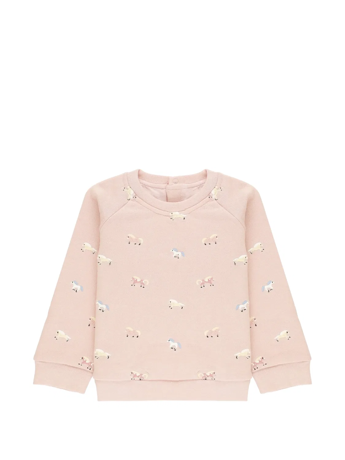 Толстовка с вышивкой лошадей, розовая Stella McCartney, розовый