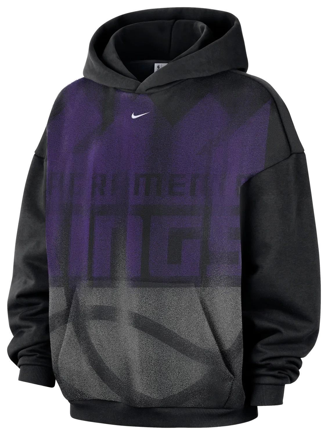 Мужское худи утепленное с технологией Therma-FIT Kings Basketball Icon Nike, черный/белый — фото 4
