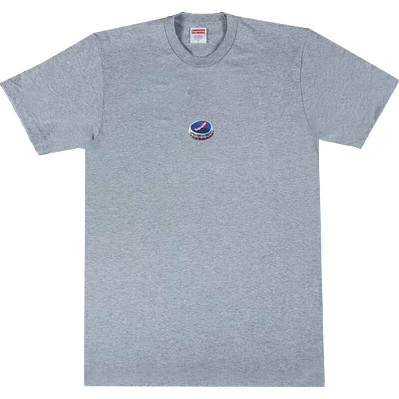 

Футболка Supreme Bottle Cap Tee, серый