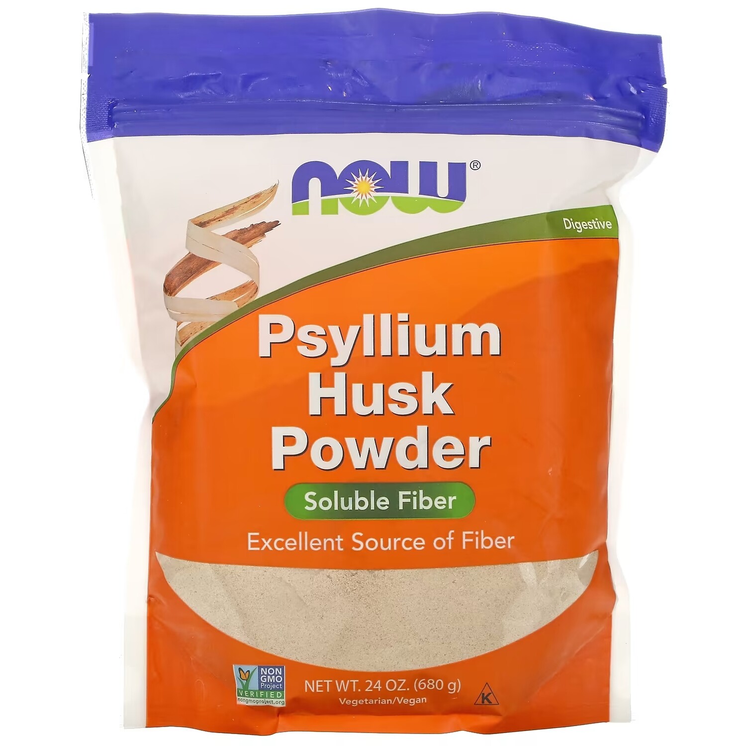 

NOW Foods порошок из шелухи семян подорожника, 680 г