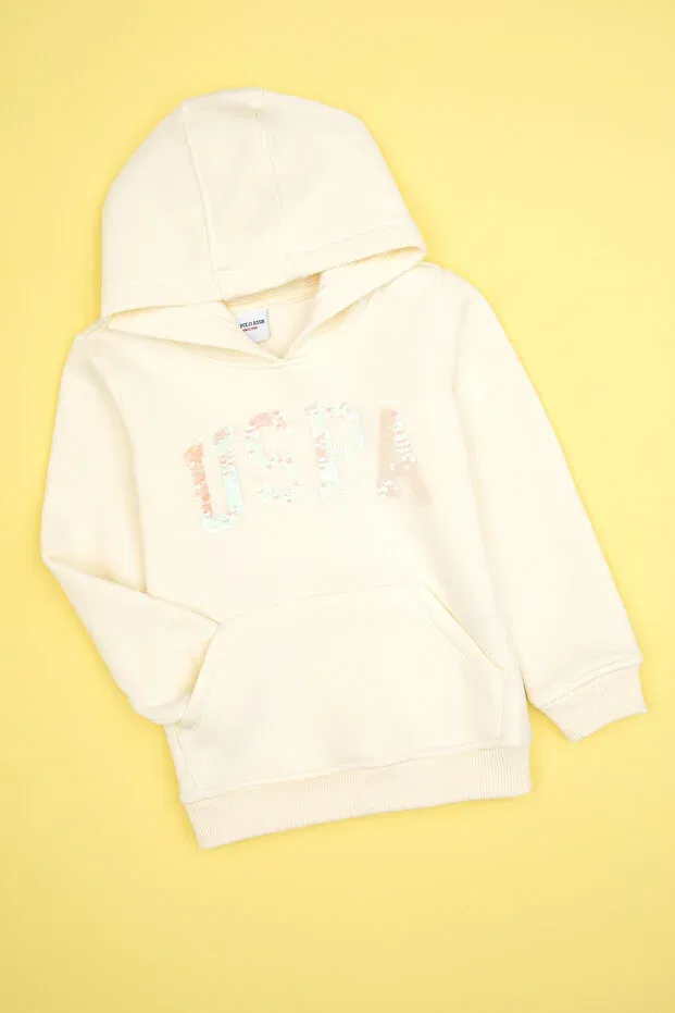 Детское для девочек свитшот с капюшоном U.S. Polo Assn., Multicolor — фото 3