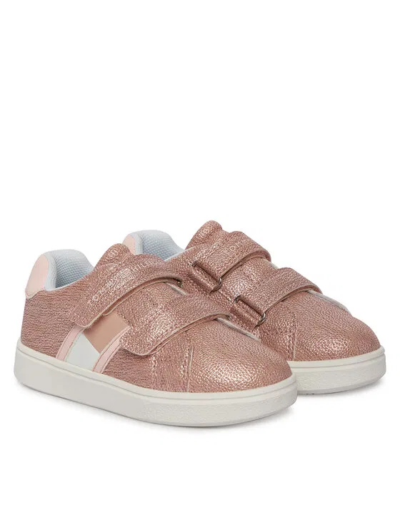 Кроссовки Flag Low Cut Velcro Tommy Hilfiger, розовый — фото 2
