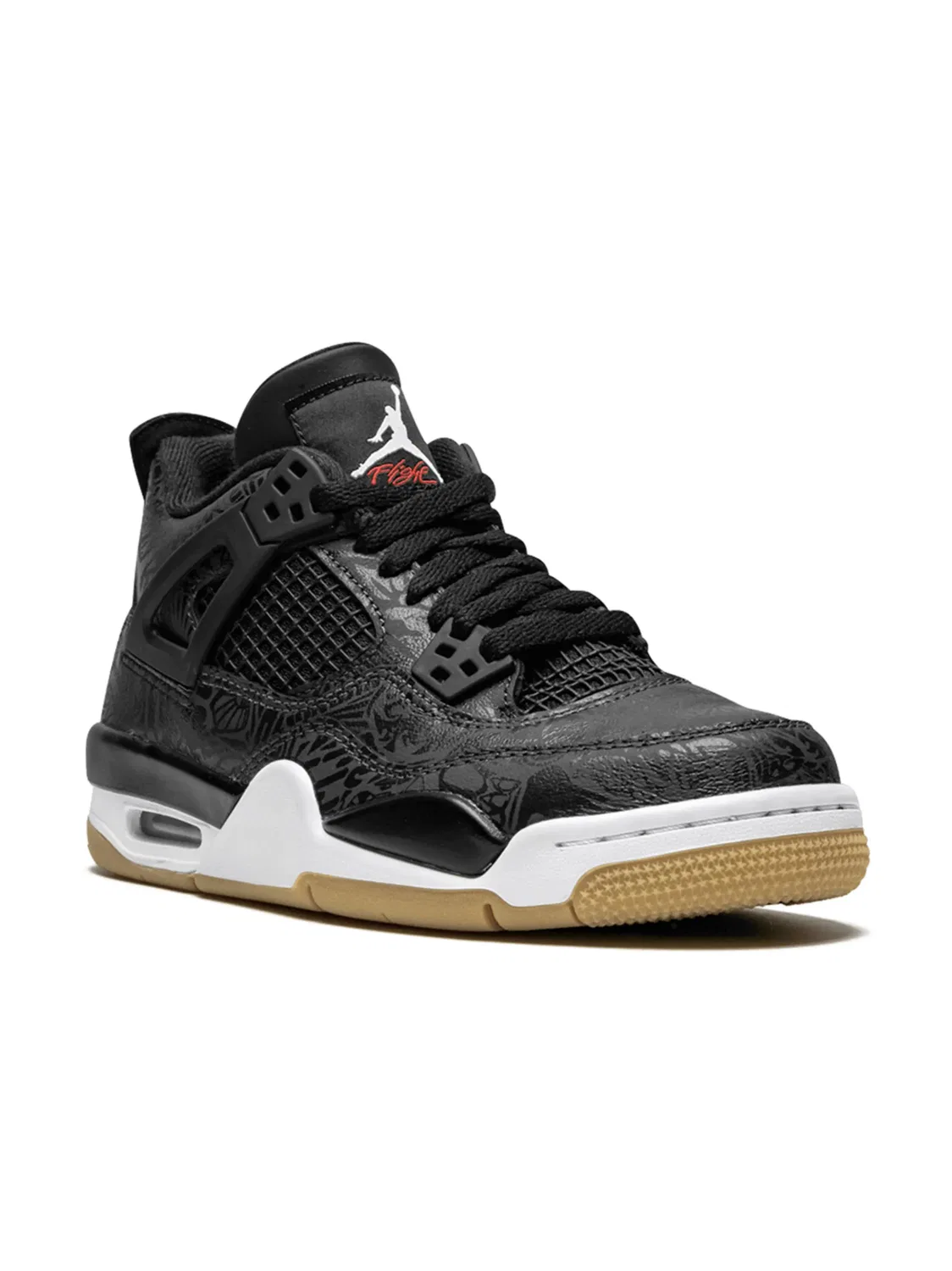 Кроссовки Air Jordan 4 Retro SE "Laser Black/Gum", черный