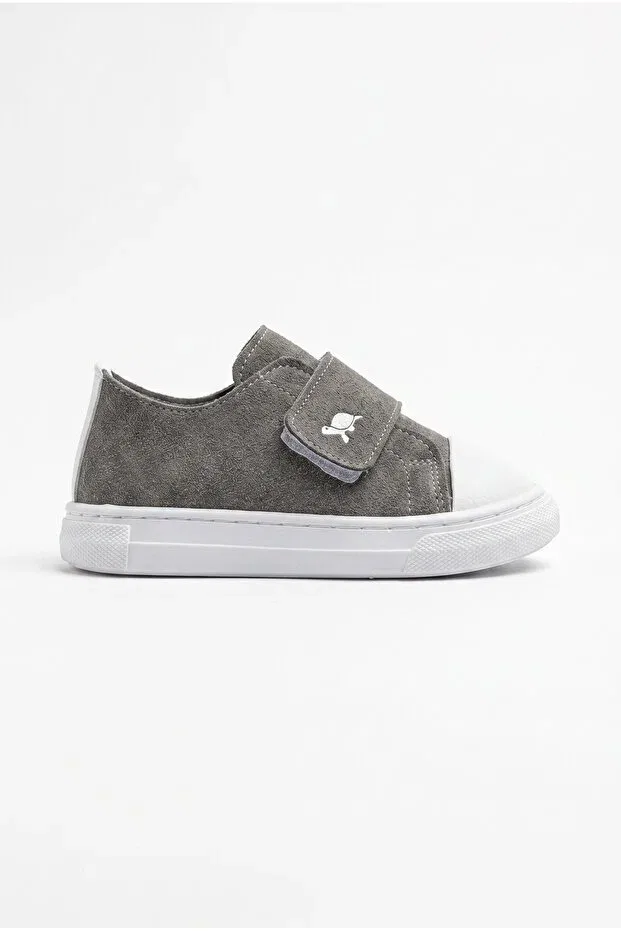 Детские повседневные кроссовки на липучке Tortie Sthapy, Smoke Grey — фото 2