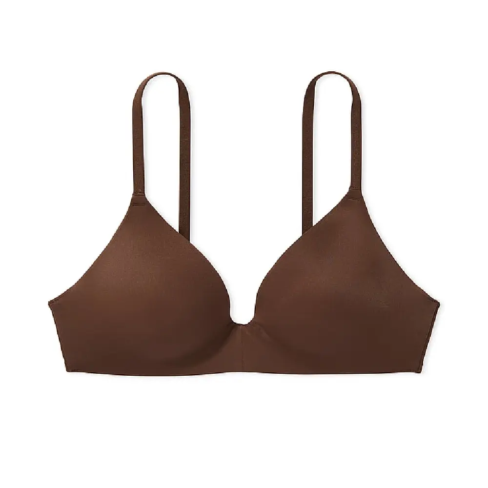 

Бюстгальтер Victoria's Secret Pink Wear Everywhere Wireless Push-up, коричневый
